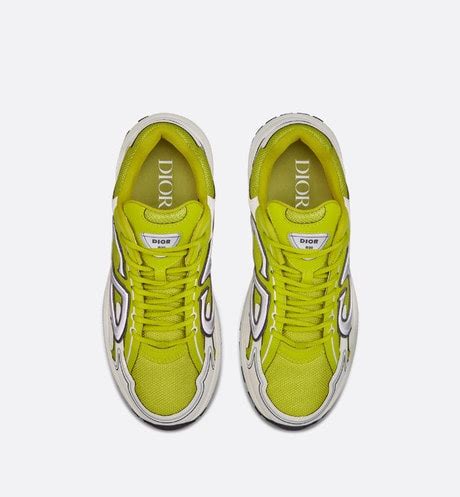 B30 Sneaker Yellow Mesh and White Technical Fabric 